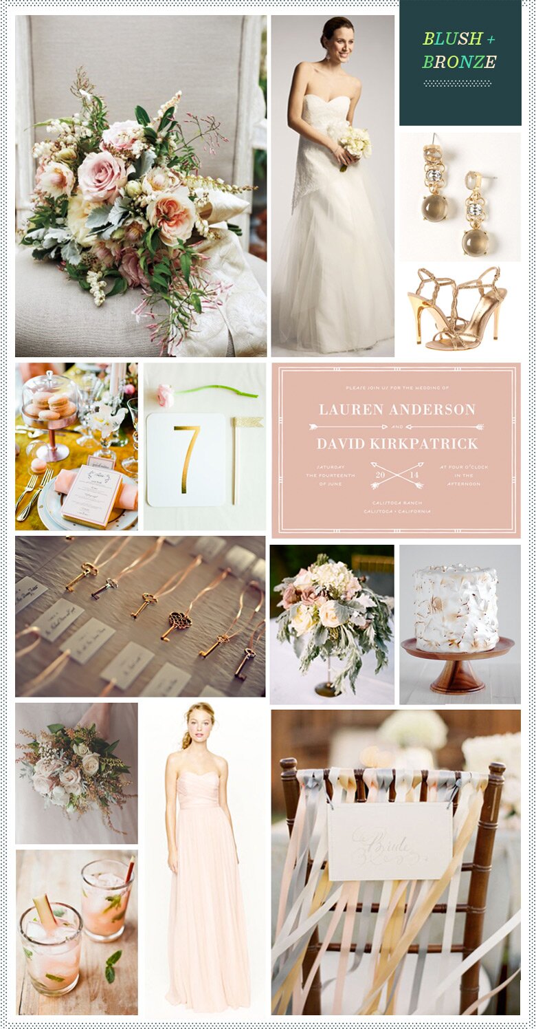 REVEL: Blush + Bronze Wedding Inspiration