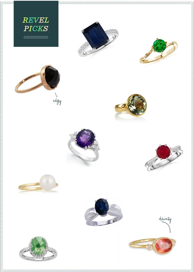 Top10: Non-diamond engagement rings