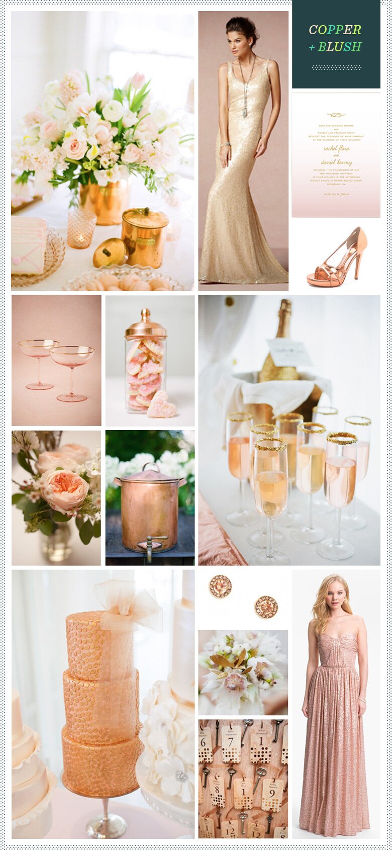 REVEL: Copper + Blush Wedding Inspiration