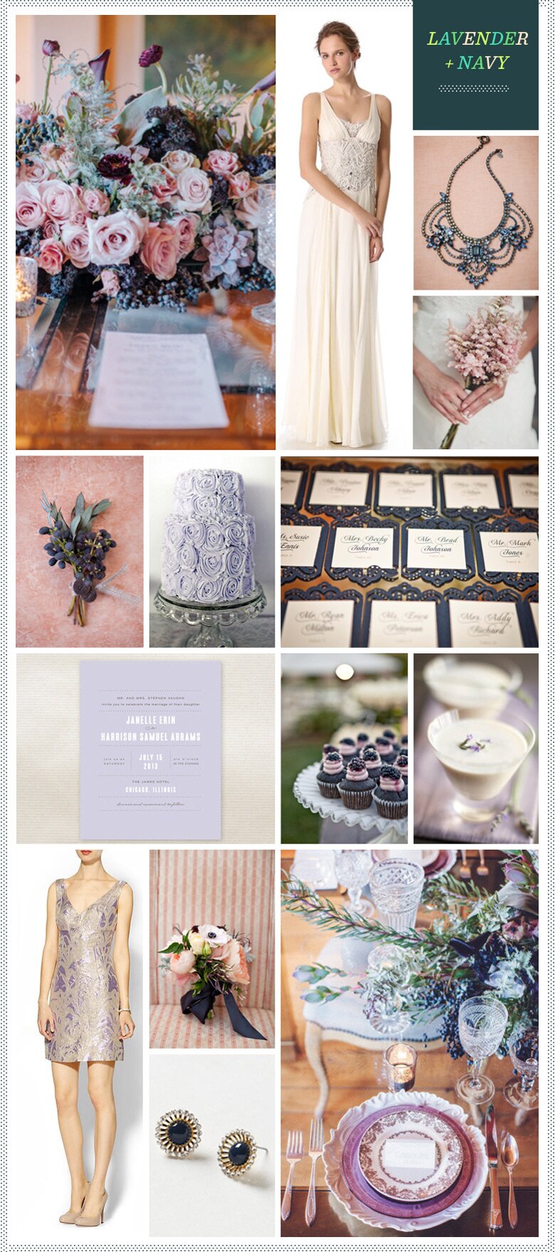 REVEL: Lavender + Navy Wedding Inspiration