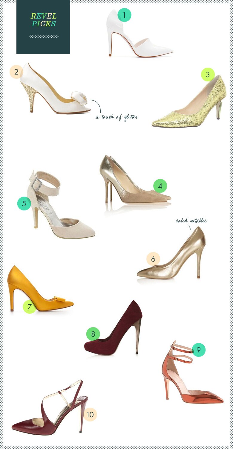 REVEL: Top 10 - Fall Bridal Shoes