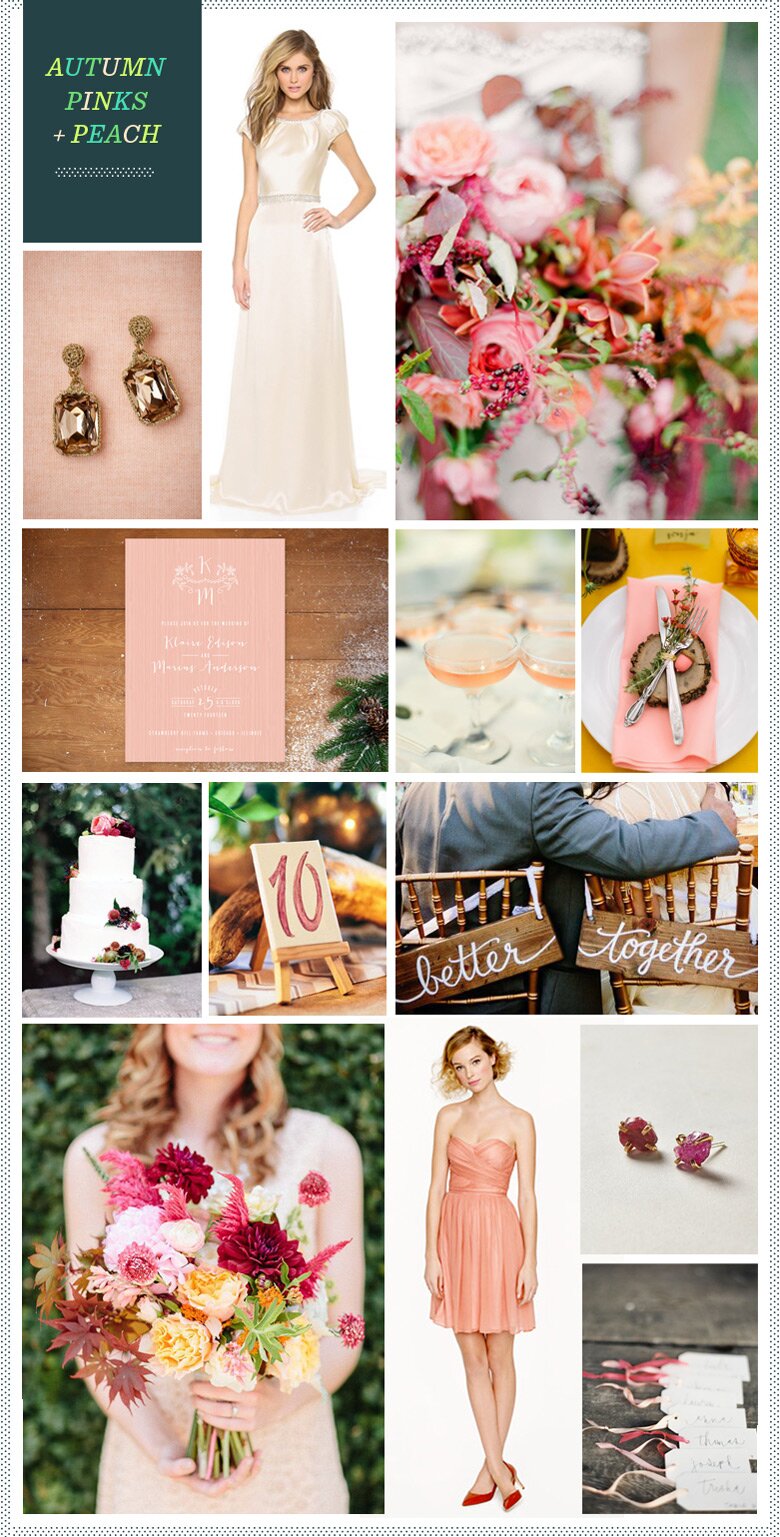 REVEL: Autumn Pinks + Peach Wedding Inspiration