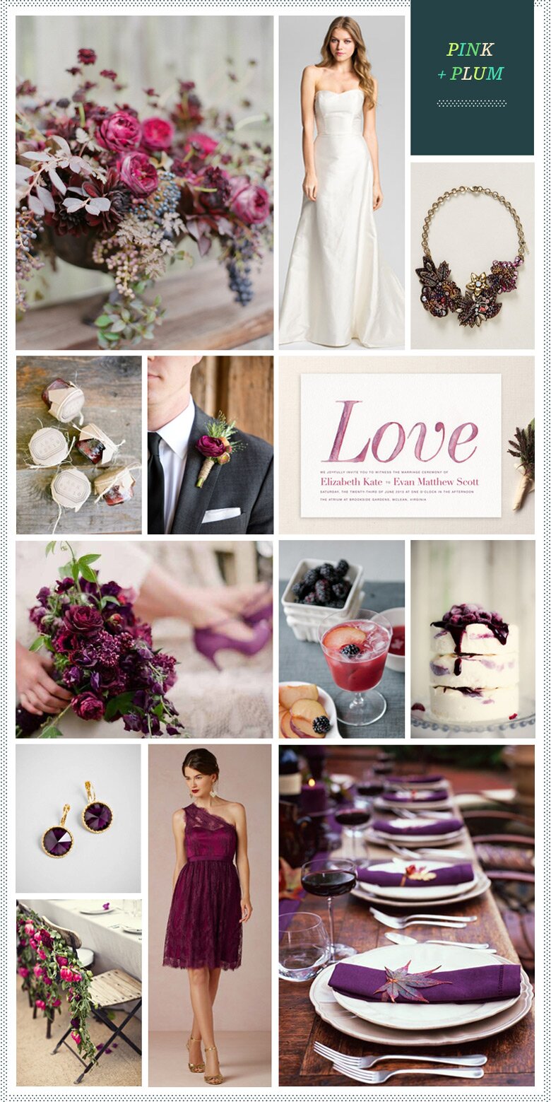 REVEL: Pink + Plum Wedding Inspiration