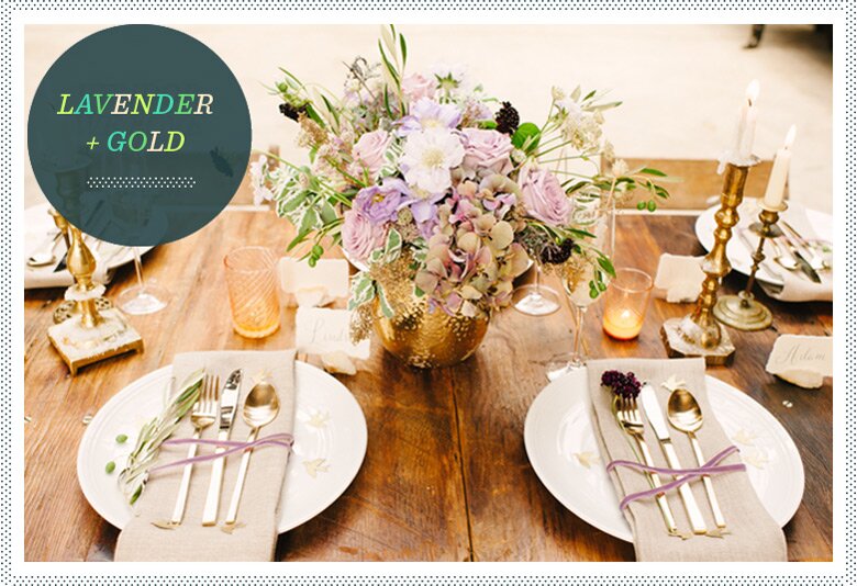 REVEL: Lavender + Gold Styled Shoot