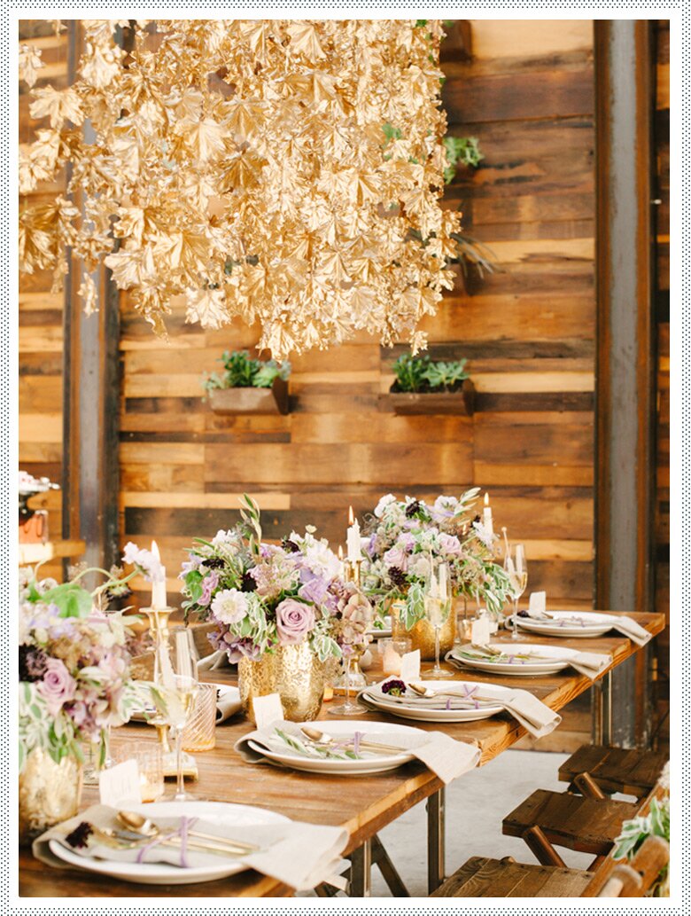 REVEL: Lavender + Gold Styled Shoot