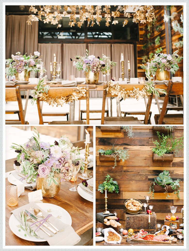 REVEL: Lavender + Gold Styled Shoot